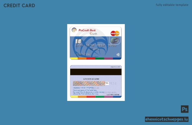 Deutschland ProCredit Bank MasterCard Beispielvorschau